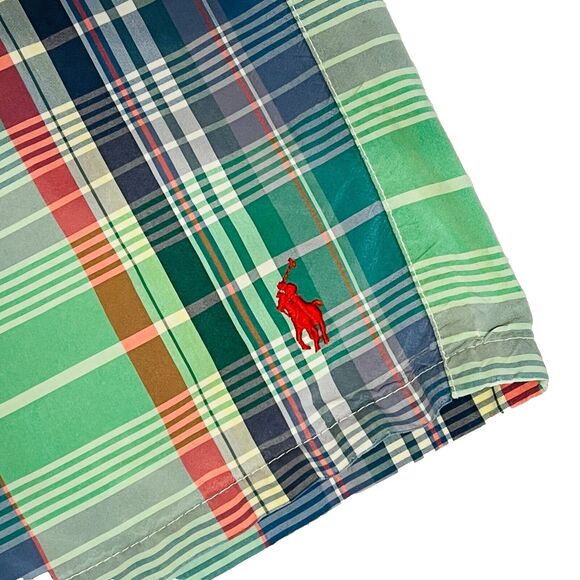 POLO Ralph Lauren Mens XXL Plaid Board Shorts Drawstring Mesh Lined Pockets - Picture 4 of 16